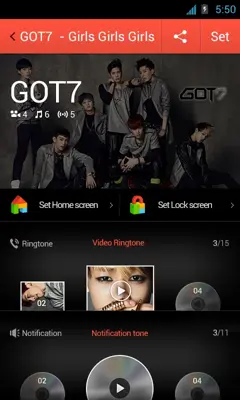 GOT7 - Girls Girls Girls android App screenshot 2